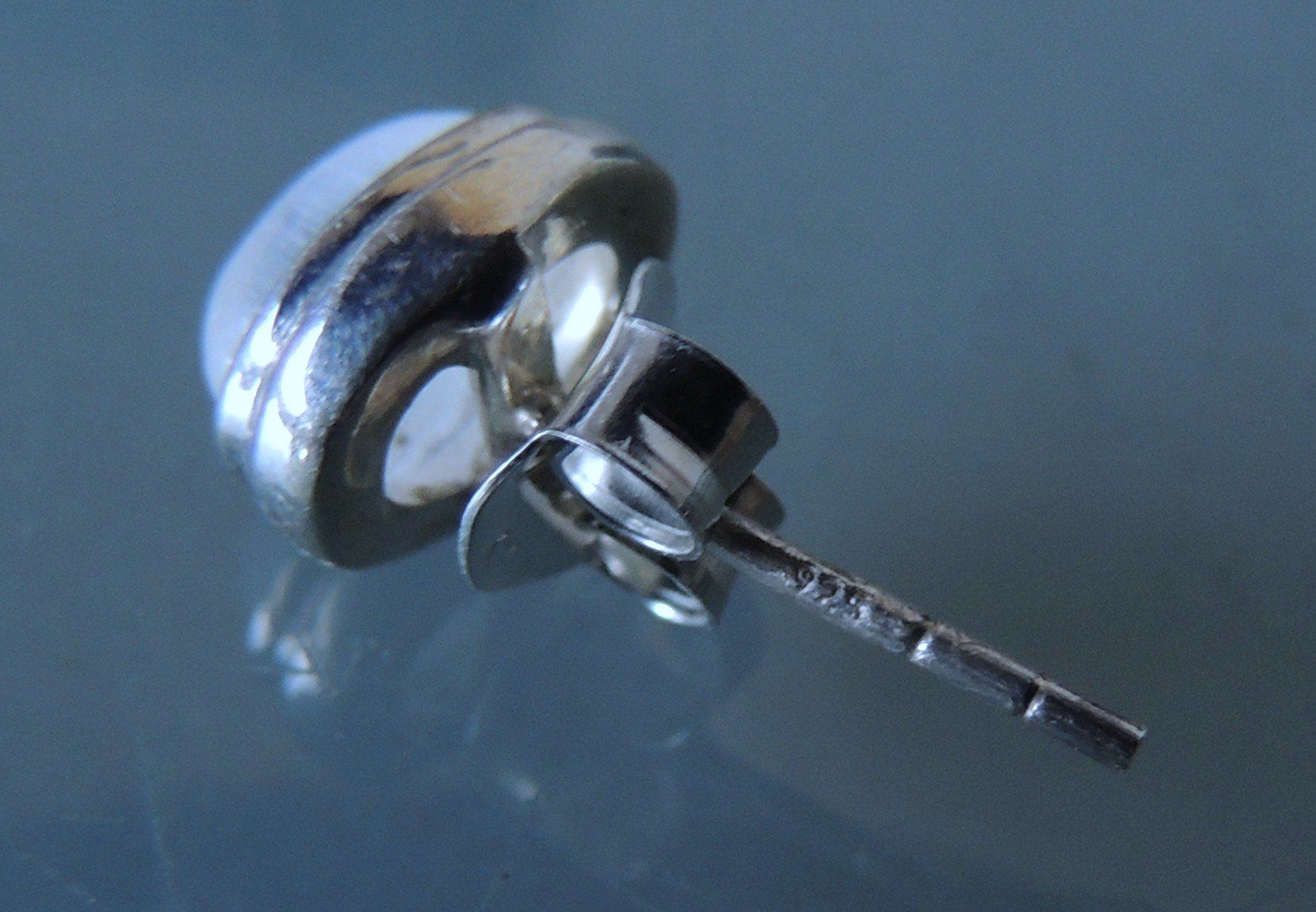 Ohrringe & -stecker: Rainbow moonstone Silber 925 Ohrstecker – Neu und originalverpackt aus Waldenburg von schaller707 5