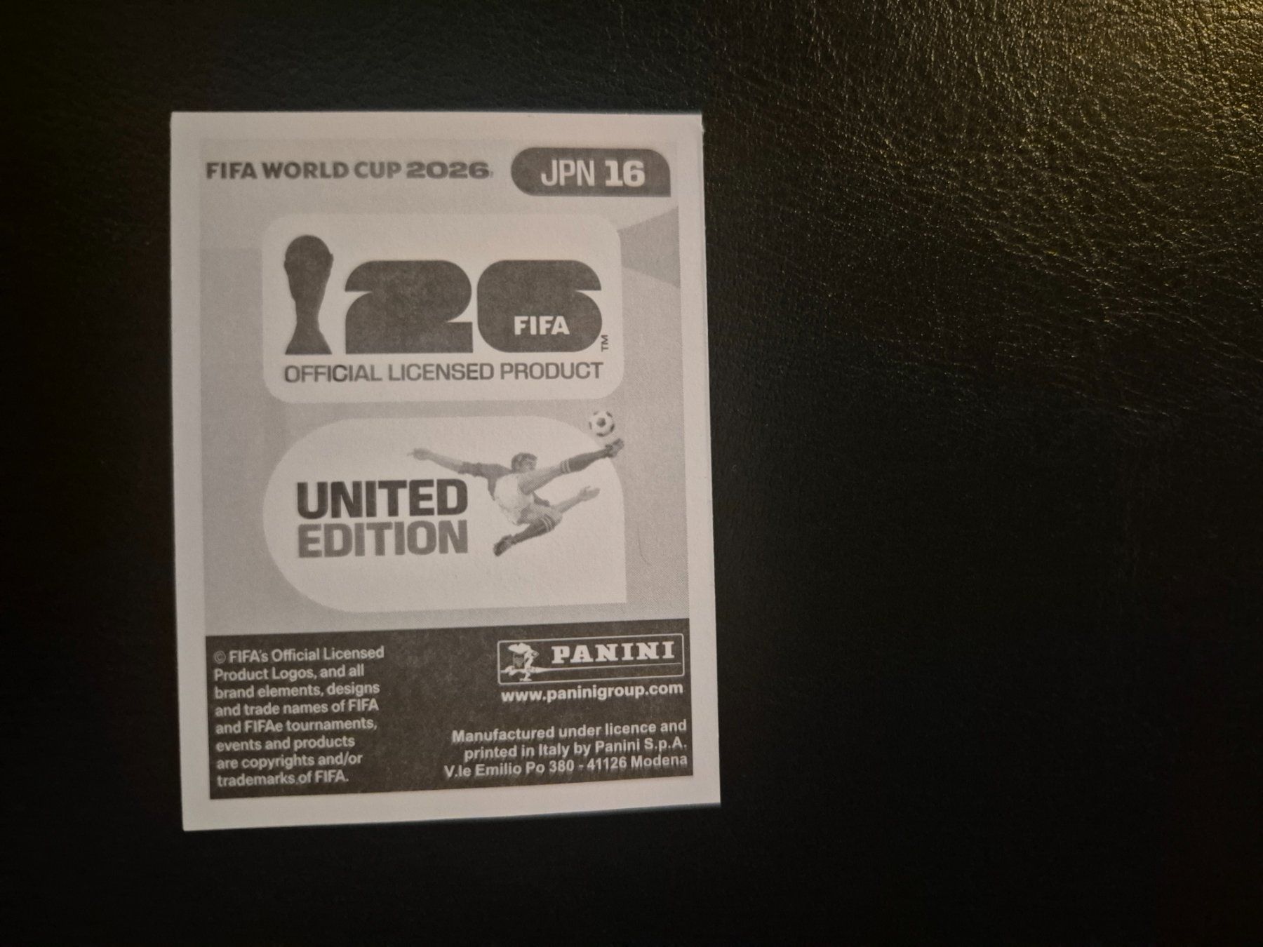 Panini Carte collezionabili: Panini WM 26 JPN 16 – Nuovo (secondo la descrizione) da Rorschacherberg venduto da AJ3108 1