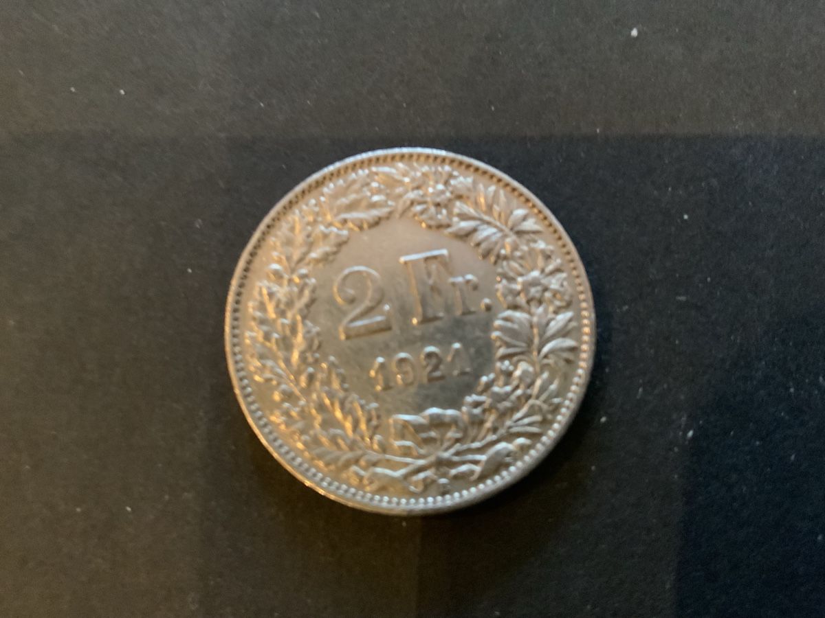 Toutes les monnaies: 1921 2 FRANKEN SILBER SS-VORZ  – D'occasion à Beinwil am See par Ricri