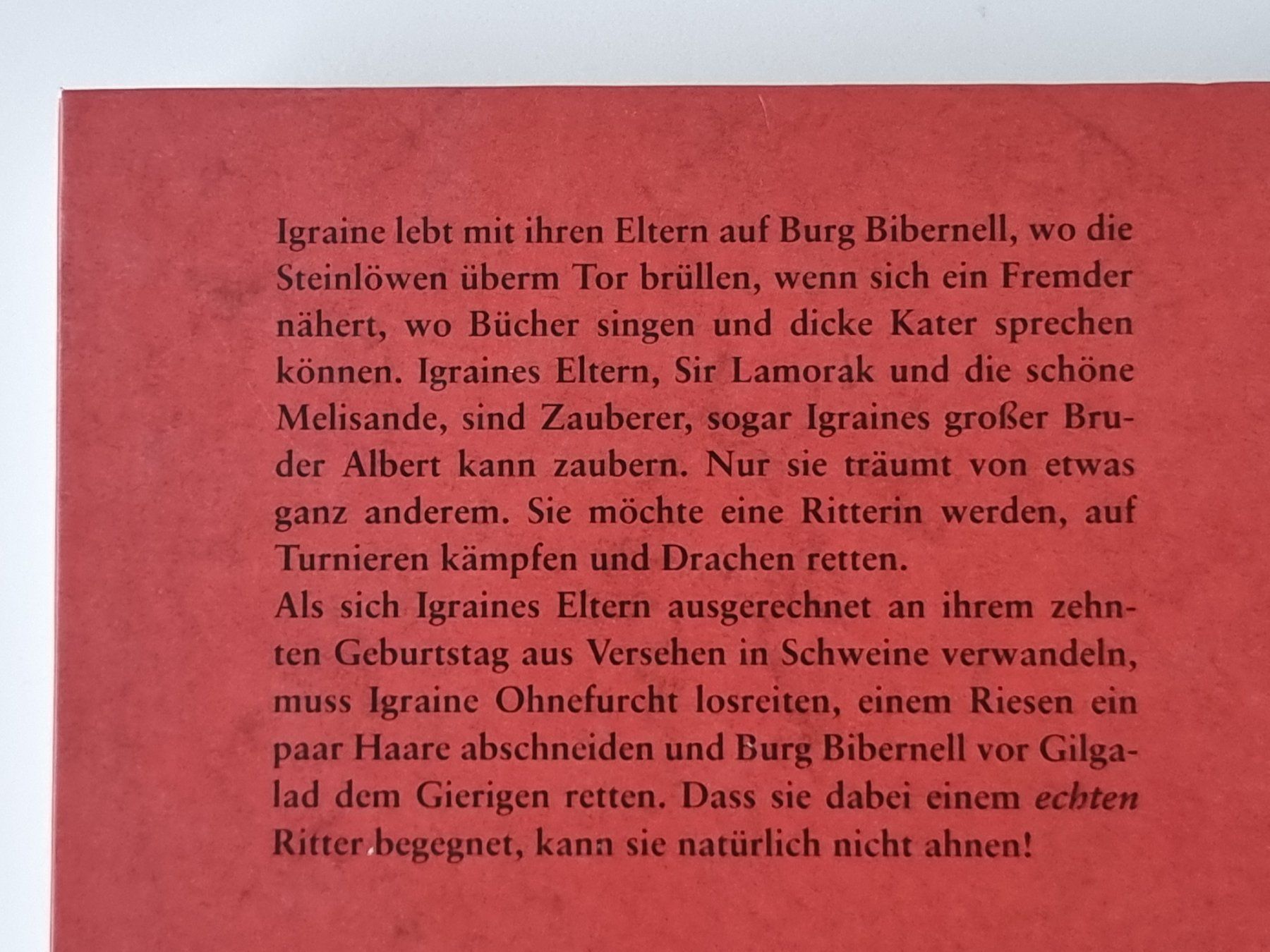 Libri: IGRAINE OHNEFURCHT v. Cornelia Funke Heldin Ritter Mut – Nuovo (secondo la descrizione) da Dürnten venduto da Bachtelrider_ 2