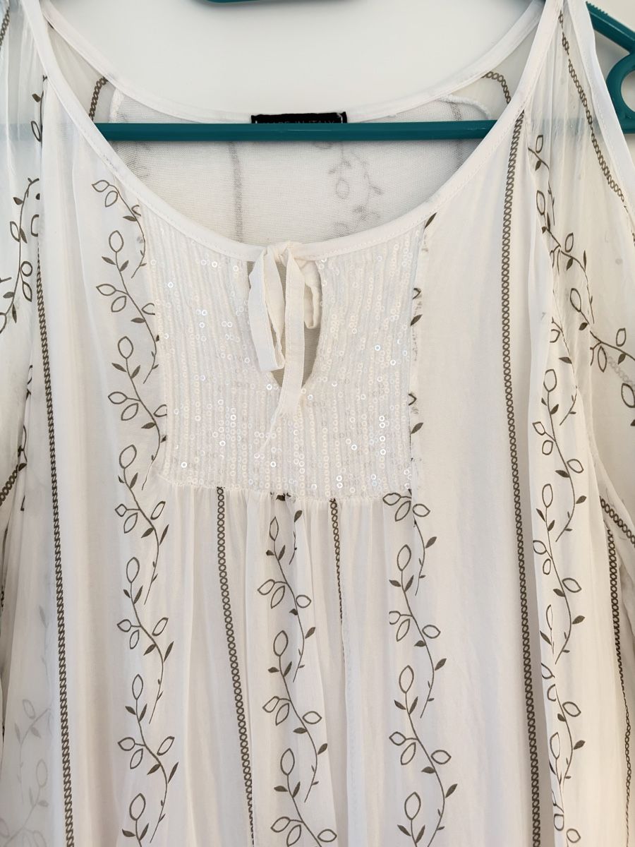 Tuniche: Damen Bluse weiss, Grösse S/M – Usato da Bern venduto da Bern4you 5