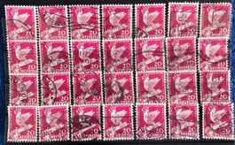 Nr.187 mit Stempel Einsteckkarte Voll