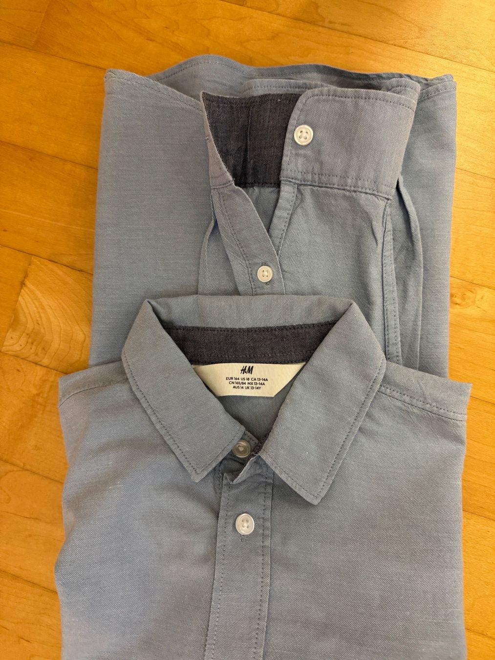 H&M Hemden, T-Shirts & Polos: Hemd blau, Gr. 164 von H&M – Neu (gemäss Beschreibung) aus Uster von Niamgro 1