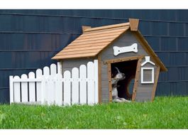 XL Hundehütte Hundehaus Spitzdach Hundebox Holz Hundekäfig