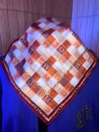 MCM Vintage Tuch 47 x 47 cm – Baumwolle – Neu / ungetragen