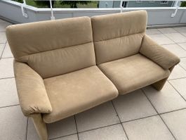 Sofa Alcantara beige 2-Seater gute Qualität
