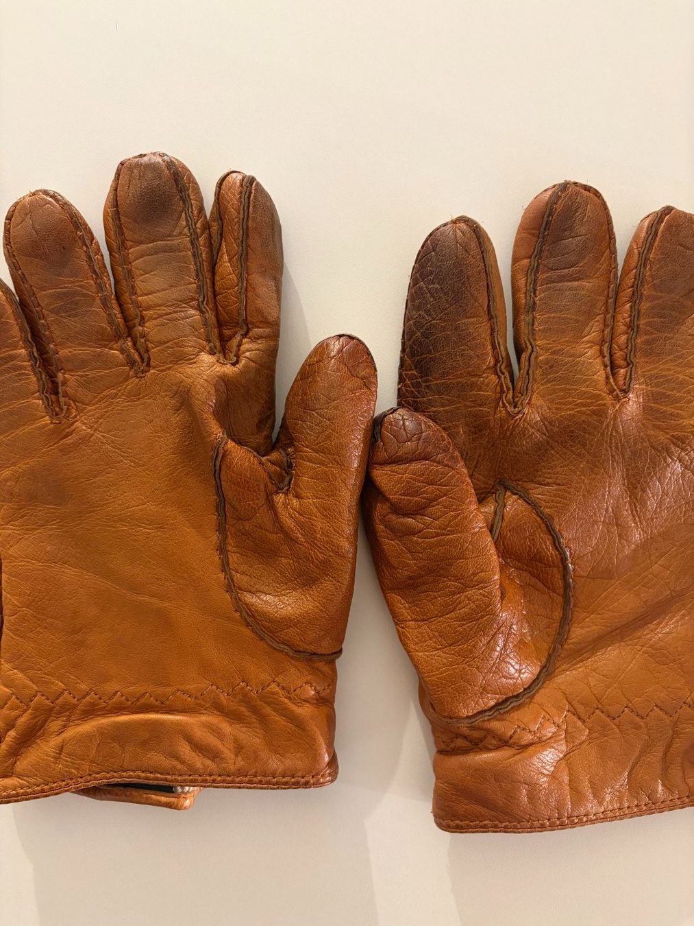 Hestra Guanti & manicotti: Hestra Lederhandschuhe Grösse 8 – Cognacbraun – Usato da Zürich venduto da pba_original 5