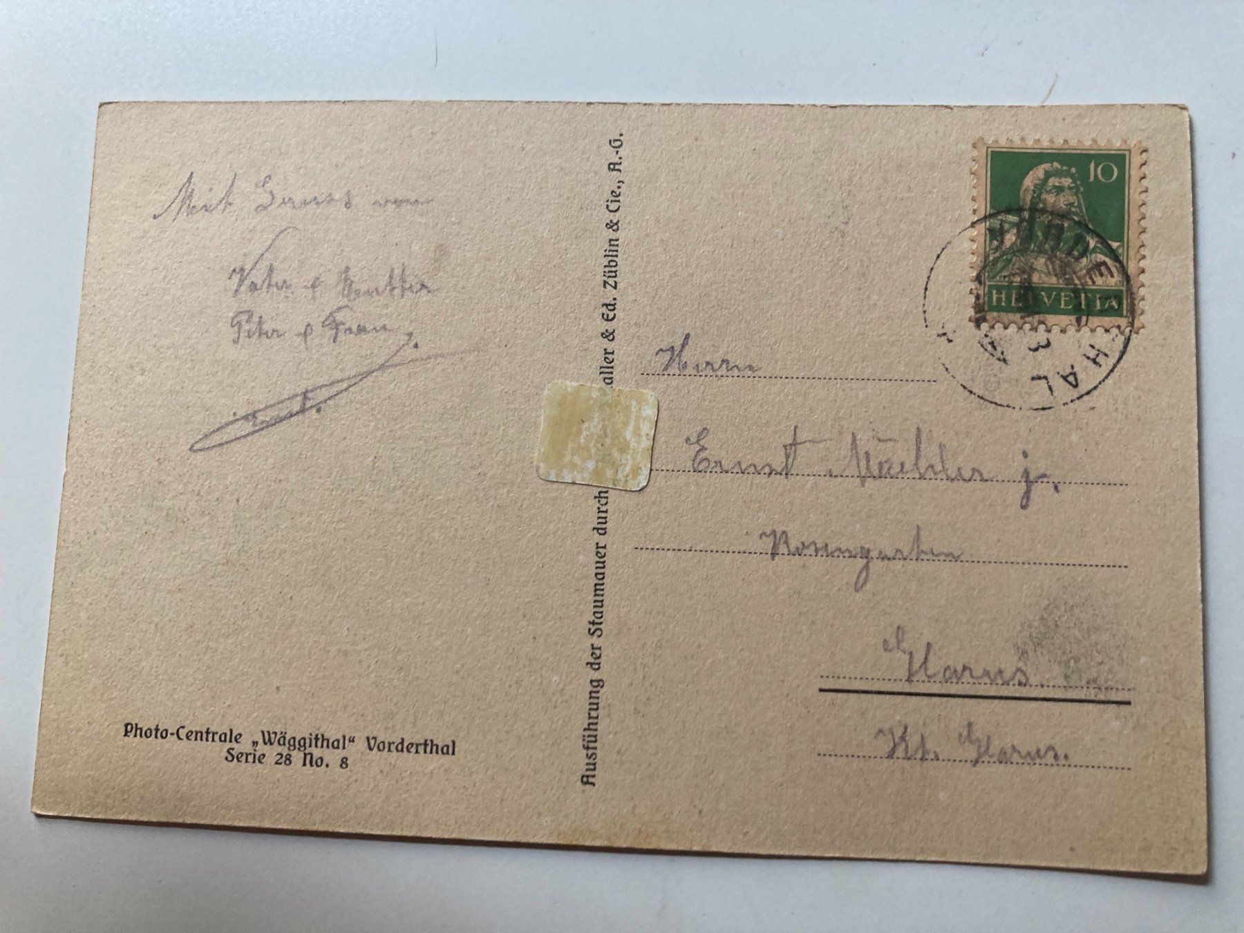 Cartes postales: Ansichtskarte Kraftwerk Wäggithal – D'occasion à Filzbach par Sugi7 1