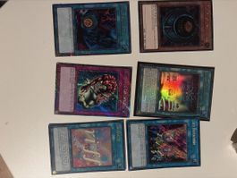 Yu-Gi-Oh Karten Set Konvolut 6 Stück guter Zustand