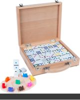 Domino Mexican Train im Holzkoffer