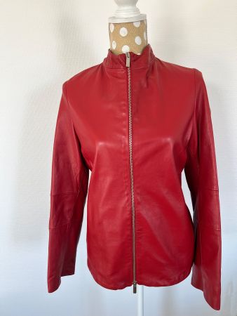 Rote Lederjacke, Gr. S, Top Zustand!!