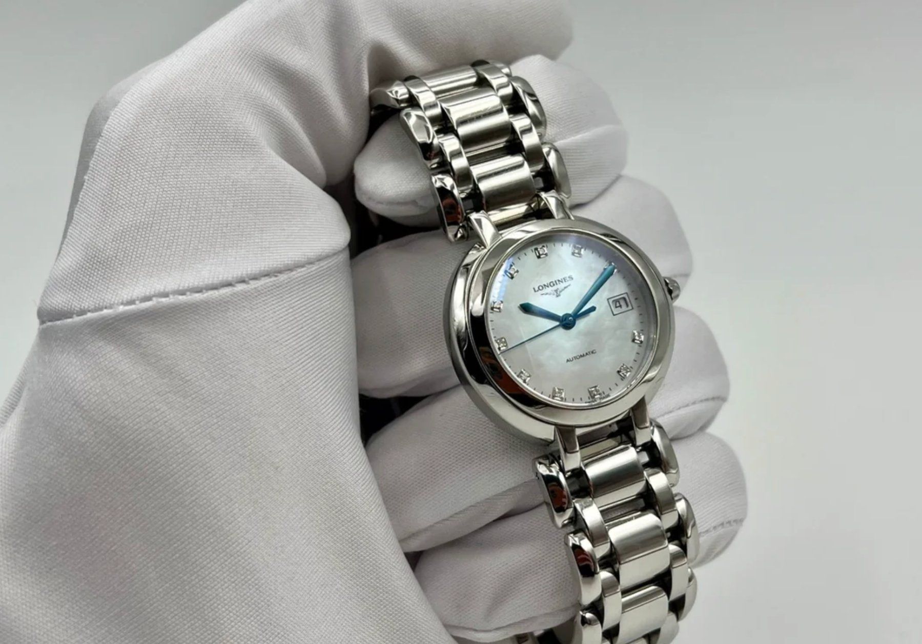 Longines Orologi: Longines Prima Luna Stainless Ref. L8.113.4 - Automatik – Usato da Zürich venduto da brothersinwatches 1