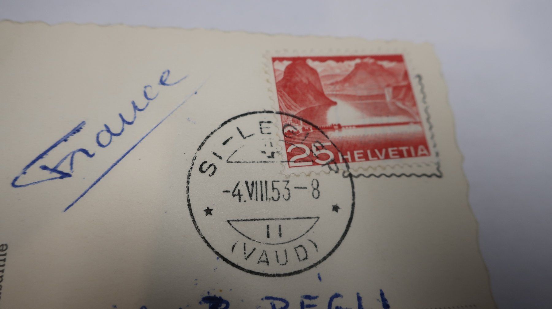 Cartoline postali: Lac léman Ile de Salagnon 1953 – Usato da Cormoret venduto da Pascalll2001 6