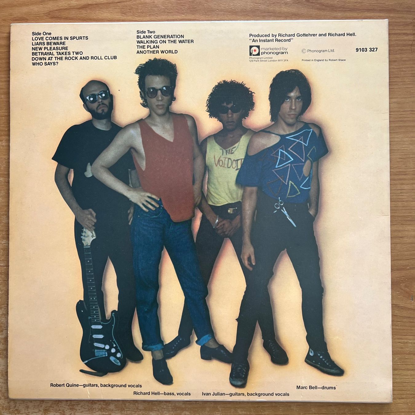 Dischi in vinile: Richard Hell & The Voidoids - Blank Generation / 1. UK 1977 – Usato da Gais venduto da soundcave57 1