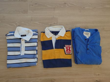 3x shirts Massimo Dutti, Hilfiger, Abercrombie