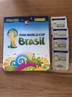 Panini FIFA WM Brasil 2014 Album leer + 4 Glitzer Tüten