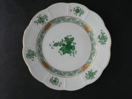 HEREND Kleiner Teller 516 1/2 * APPONY GRÜN * ø 14.5 cm