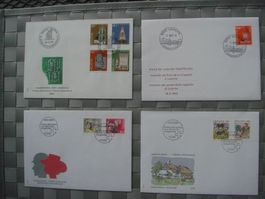 12 CH-Ersttagsbriefe 1981 -1996