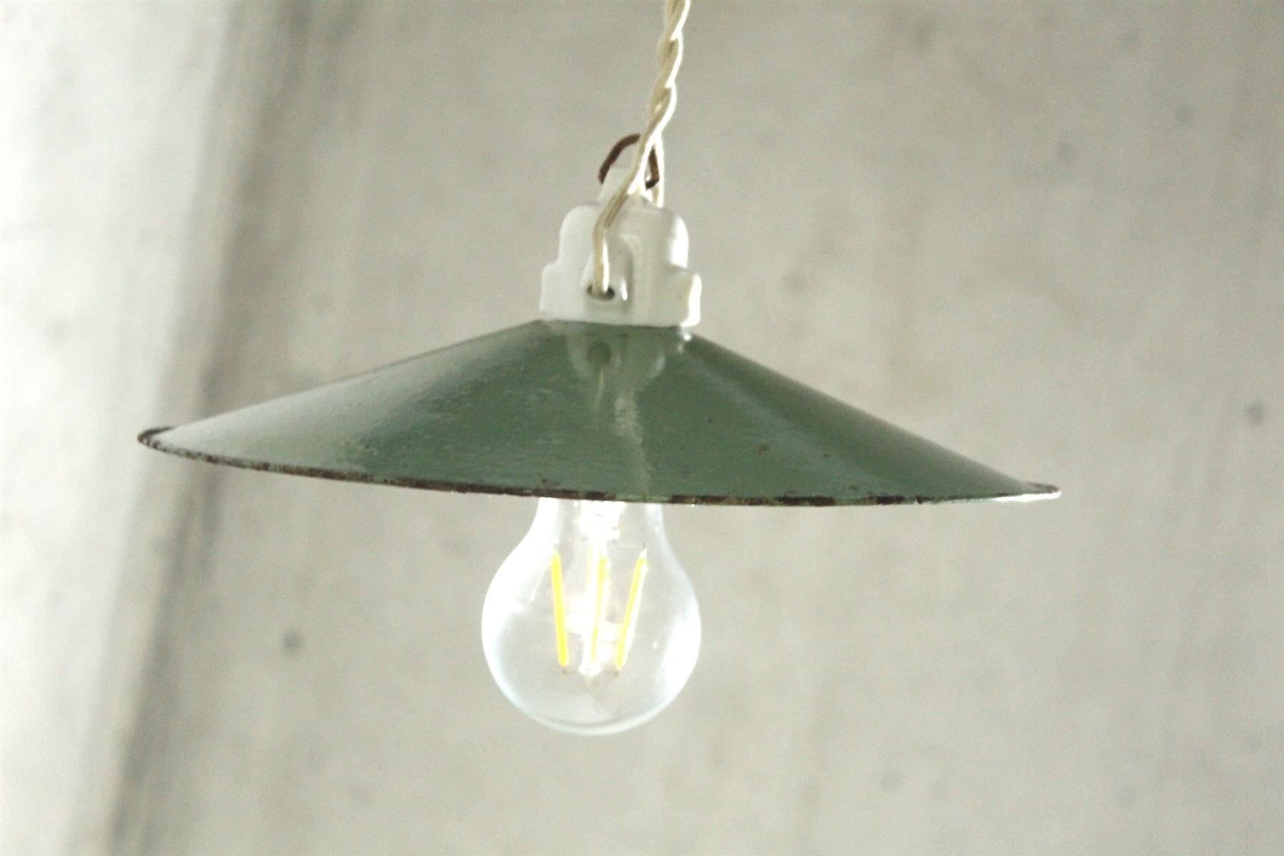 Kronleuchter & Deckenlampen: INDUSTRIEDESIGN - JUGENDSTIL - Lampe, Emaille, um 1910 – Gebraucht aus Bern von kultiges 7