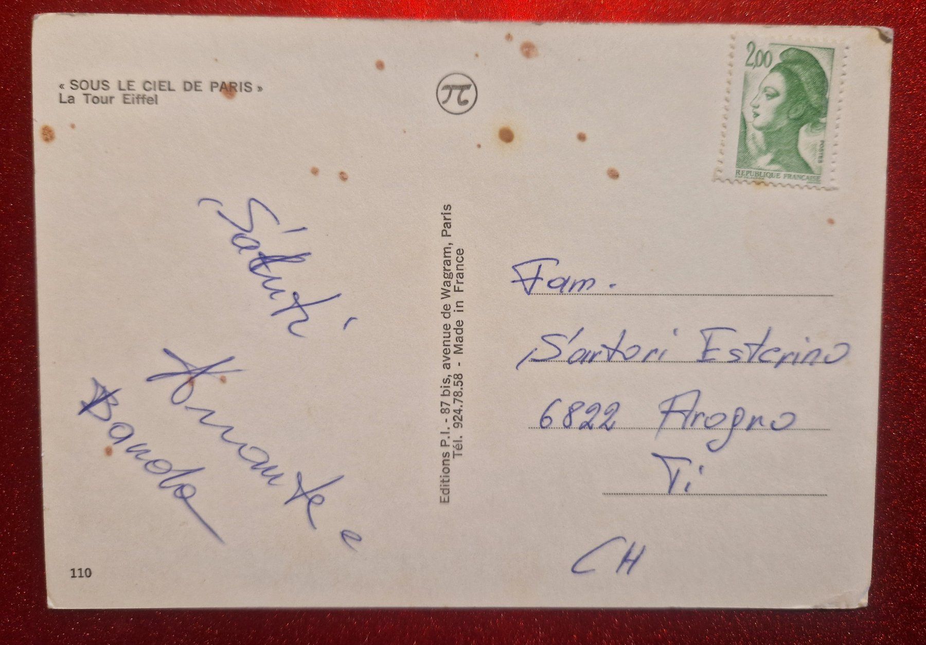 Cartoline postali: Paris Eiffelturm,  alt – Usato da Melchnau venduto da Arthurius 1