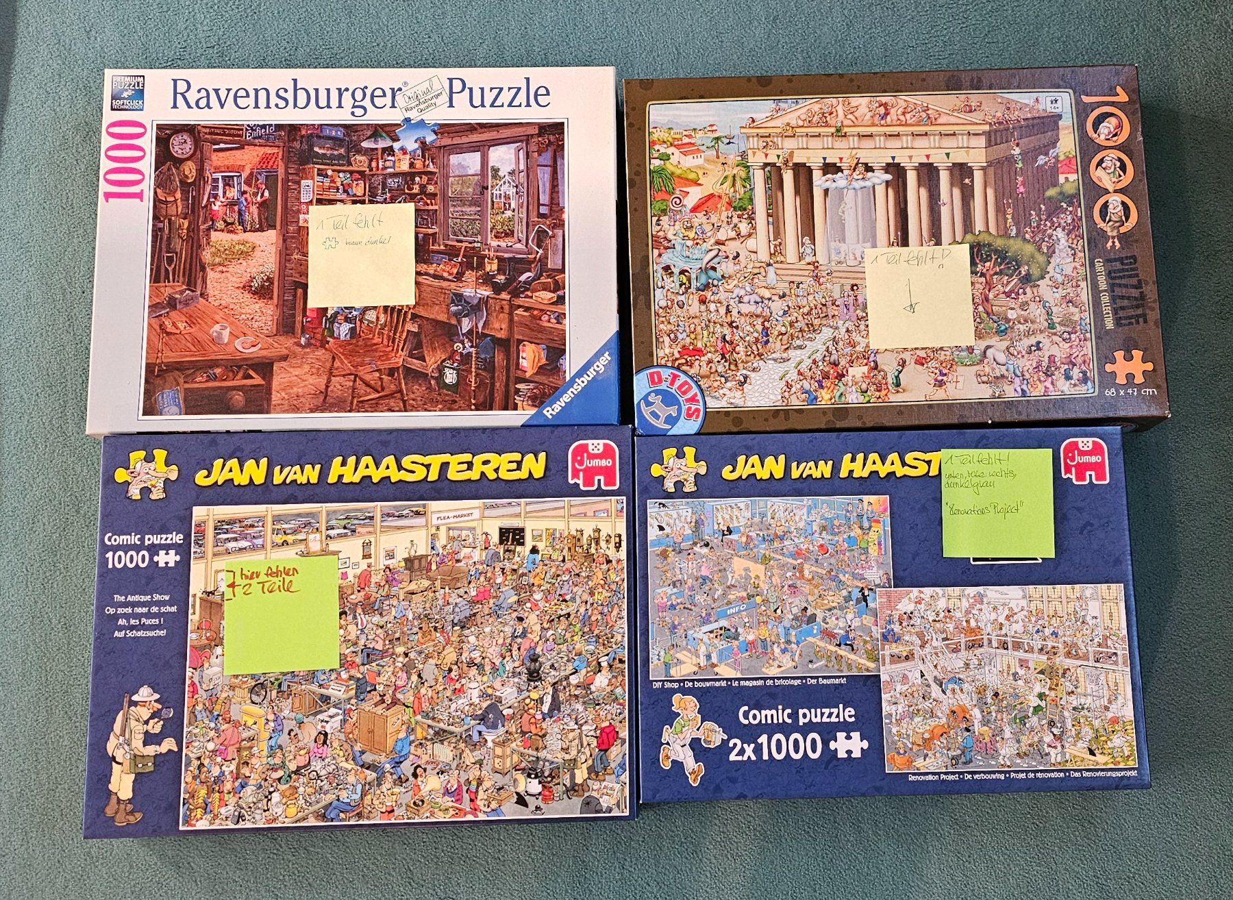 Puzzle: 31 tolle Puzzles (1000er) – Usato da Winterthur venduto da Aengscheku 6