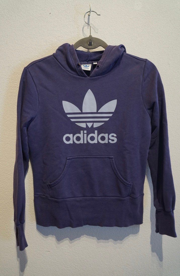 Adidas Maglioni & Felpe: ADIDAS - Sweat à Capuche Violet - 36 – Usato da Haute-Nendaz venduto da Violette123