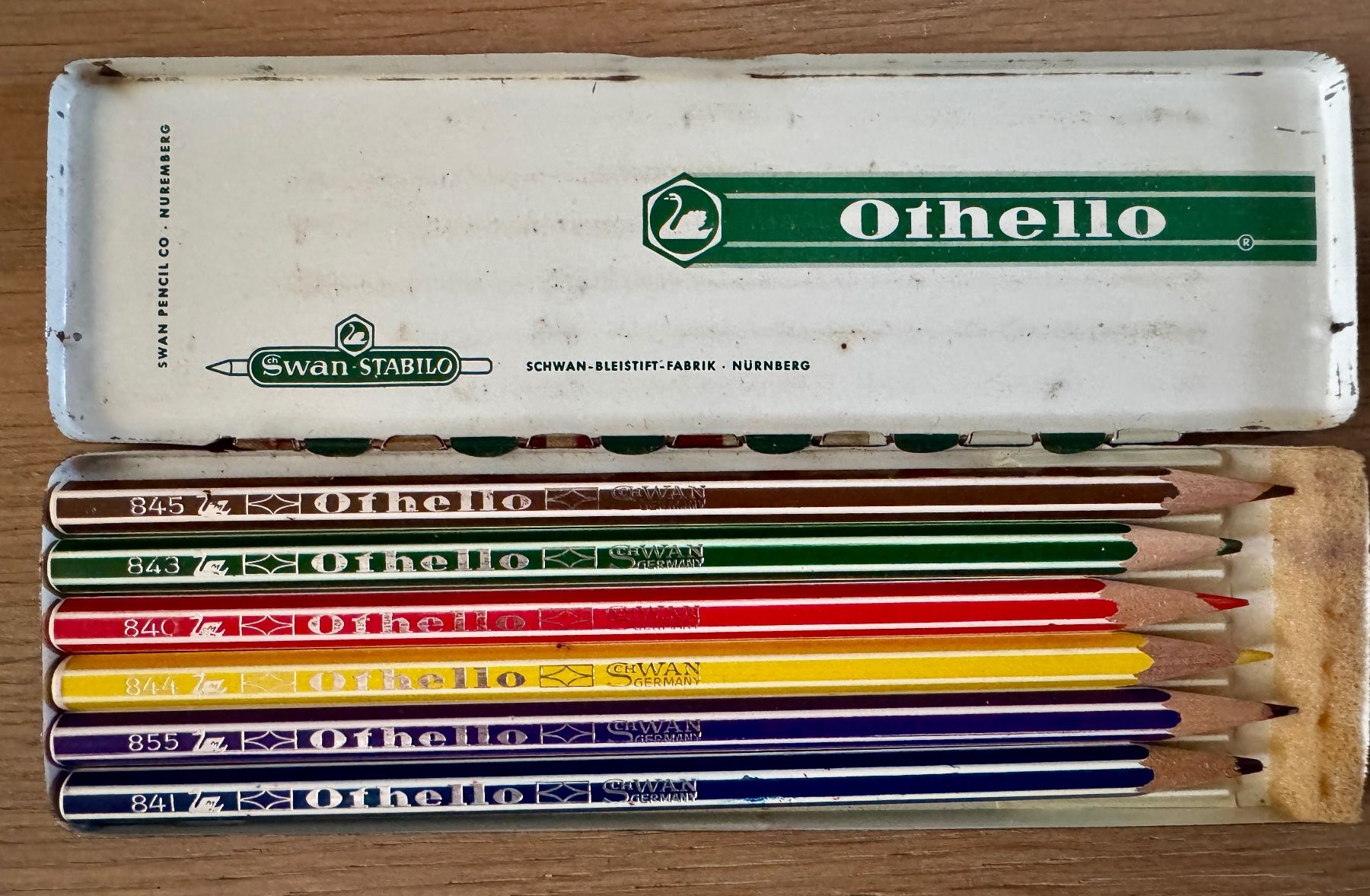 Barattoli: Alte  Blechdose Farbstifte OTHELLO Stabilo – Usato da Rothrist venduto da Luckywinner 3