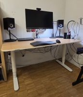 Elektr. höhenverstellbarer Schreibtisch 160x80cm Ikea Bekant