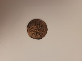 Uralte arab./islamische Kupfermünze 21mm