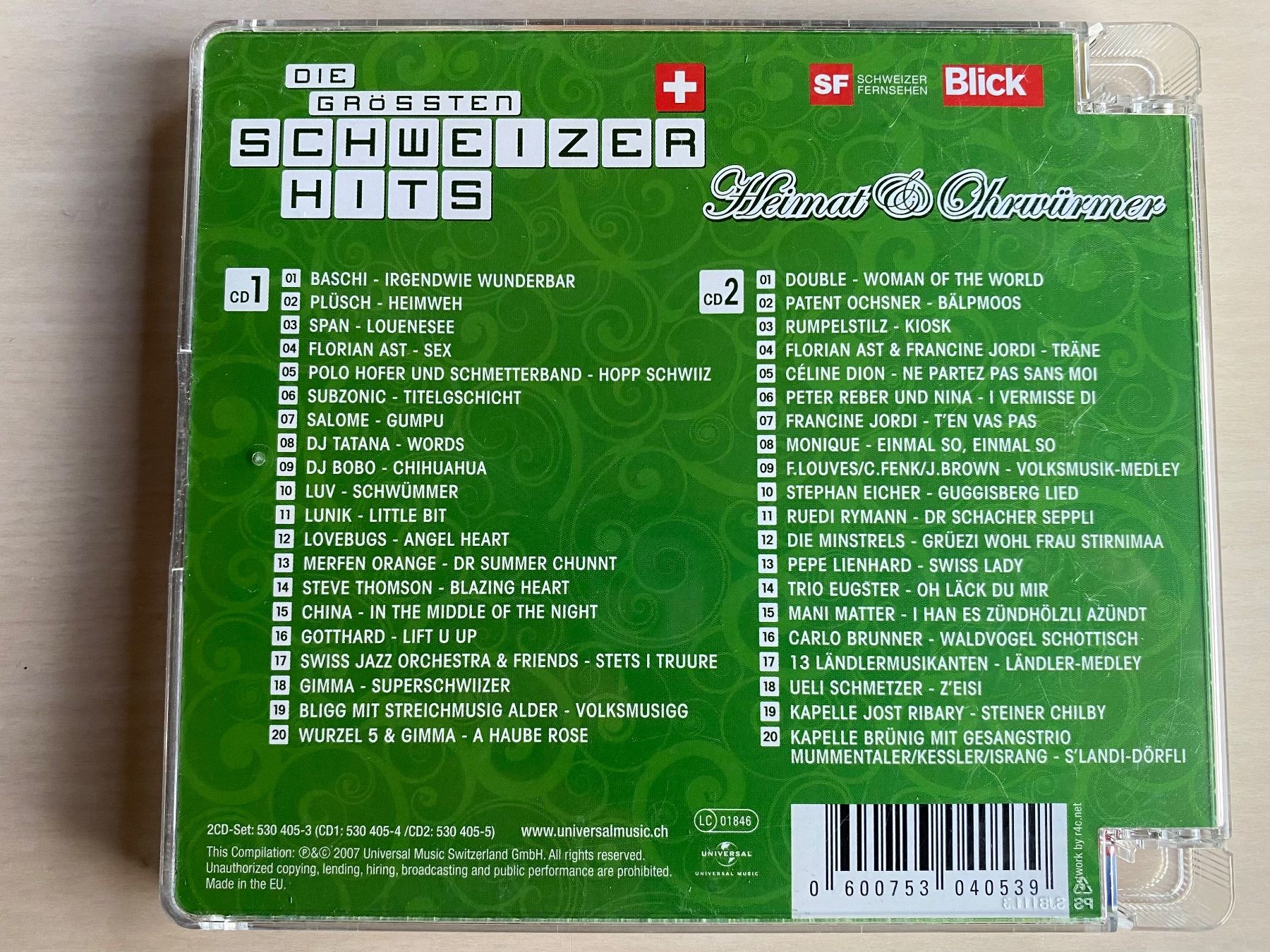 CD: Die Grössten Schweizer Hits 2CD - Heimat & Ohrwürmer – Usato da Oberried Brienz venduto da Chyara 1