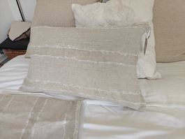 Kave Home beige cushion covers x2 40x60 NEW