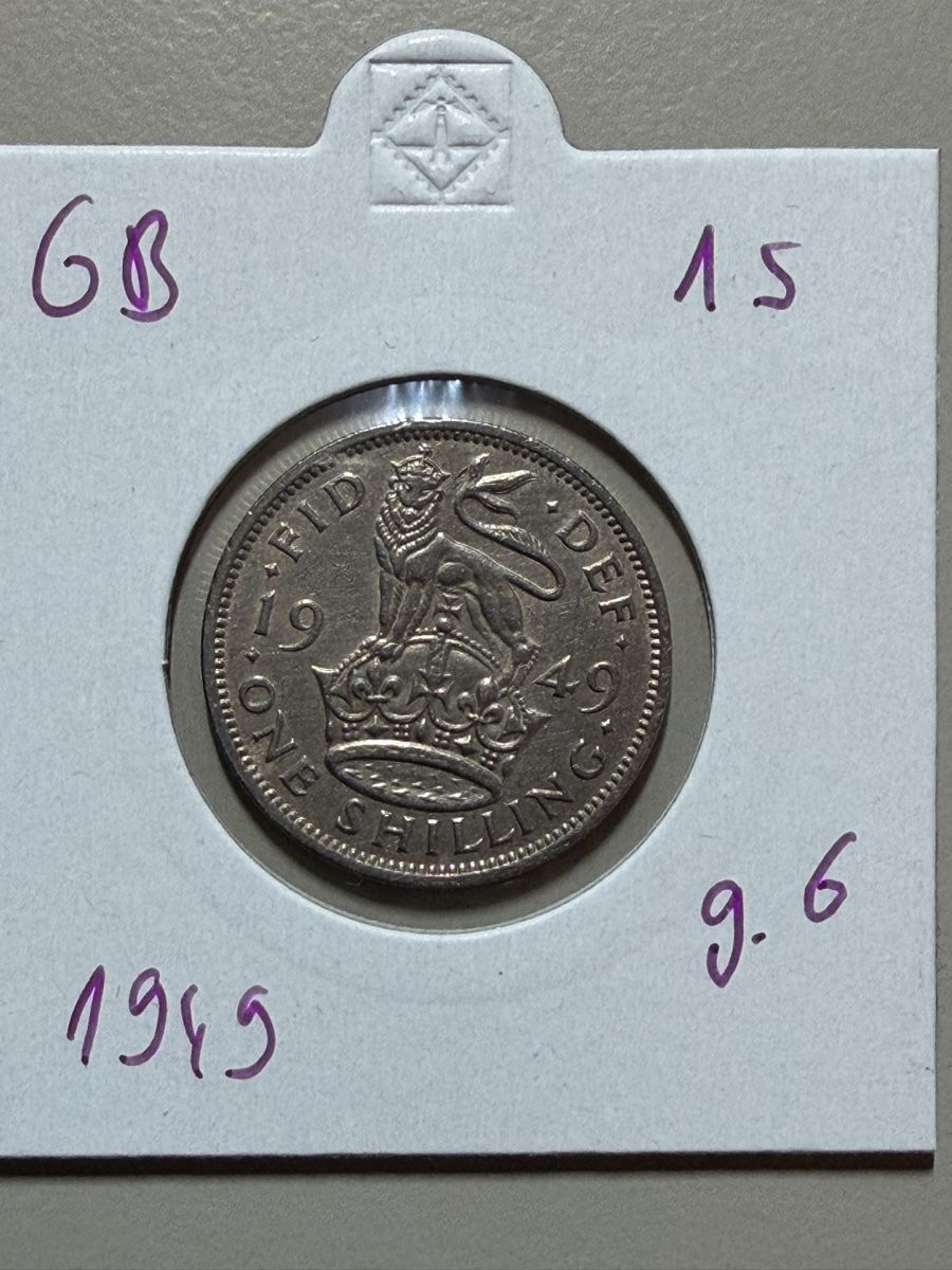 Alle Münzen: GB - 1 shilling - 1949 - Georges 6  – Gebraucht aus Payerne von Mike1682