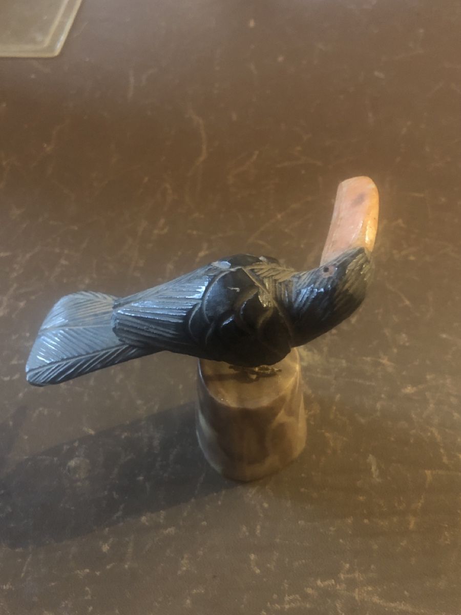 Statuette: Tukan aus Stein von Brasilien – Usato da Mühlethal venduto da nyffeler2815 1