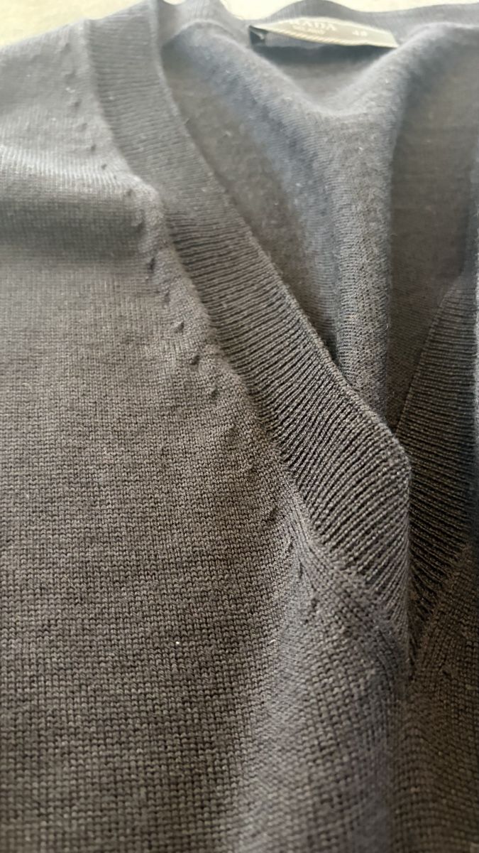 Prada Gilet & Giacche: Prada Strickweste Schwarz Herren Luxus Designer Gr. 48 – Usato da Zürich venduto da mat_bcg2 6