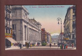 GENEVE - Rue du Mont-Blanc - Tram - 1920