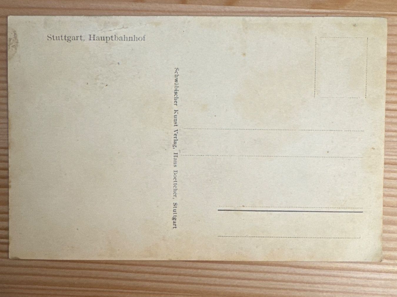 Cartoline postali: Antike Ansichtskarte, DEUTSCHLAND, Stuttgart, Hauptbahnhof – Usato da Zürich venduto da Tarafo5 1
