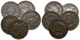 Schweiz 2 Rappen Lot
