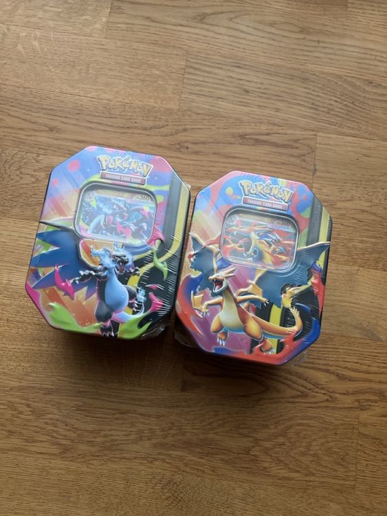 Pokémon 2026 Spring ex Tin Mega Charizard XY Bundle (Neu und ...