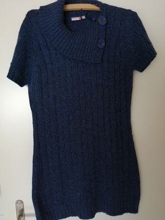 Stylisches Strickkleid in Blau Gr. 42 💙