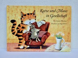 Katze und Maus in Gesellschaft, Brüder Grimm Jürg Obrist NEU