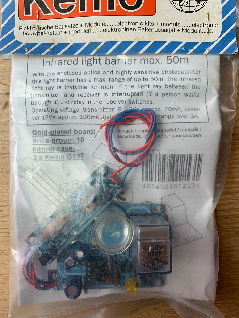 Componenti elettronici: Kemo G027 Infrarot-Lichtschranke, neu – Nuovo (secondo la descrizione) da Wildegg venduto da Elefant42