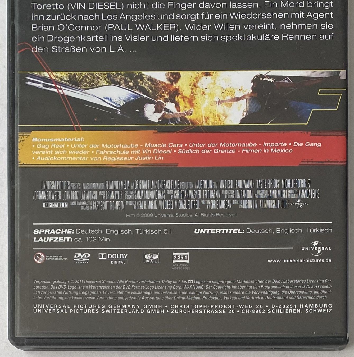 Tutti i DVDs: Fast & Furious, Neues Modell. Originalteile – Usato da Flums venduto da Asquillo 2