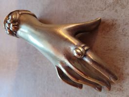 Antike kleine Bronze "Hand Gottes"