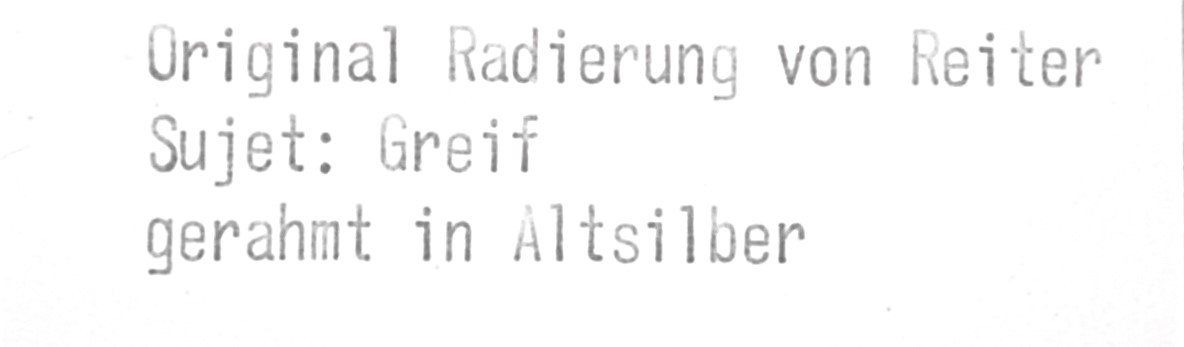 Grafica & Litografie: Original Radierung "Haus Greif" gerahmt – Usato da Illnau venduto da Rolimary 1