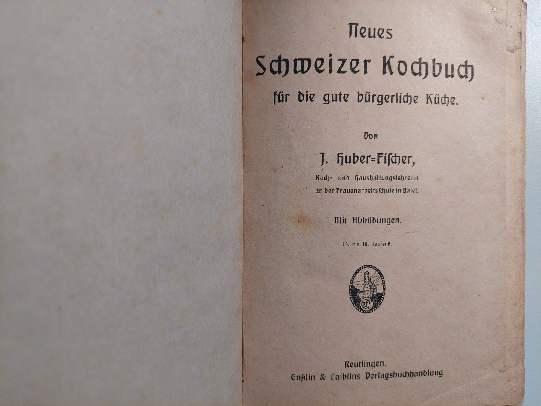 Bücher: Neues Schweizer Kochbuch mit Abbildungen 1920 antik – Gebraucht aus Wil SG von ram_c5j2 3