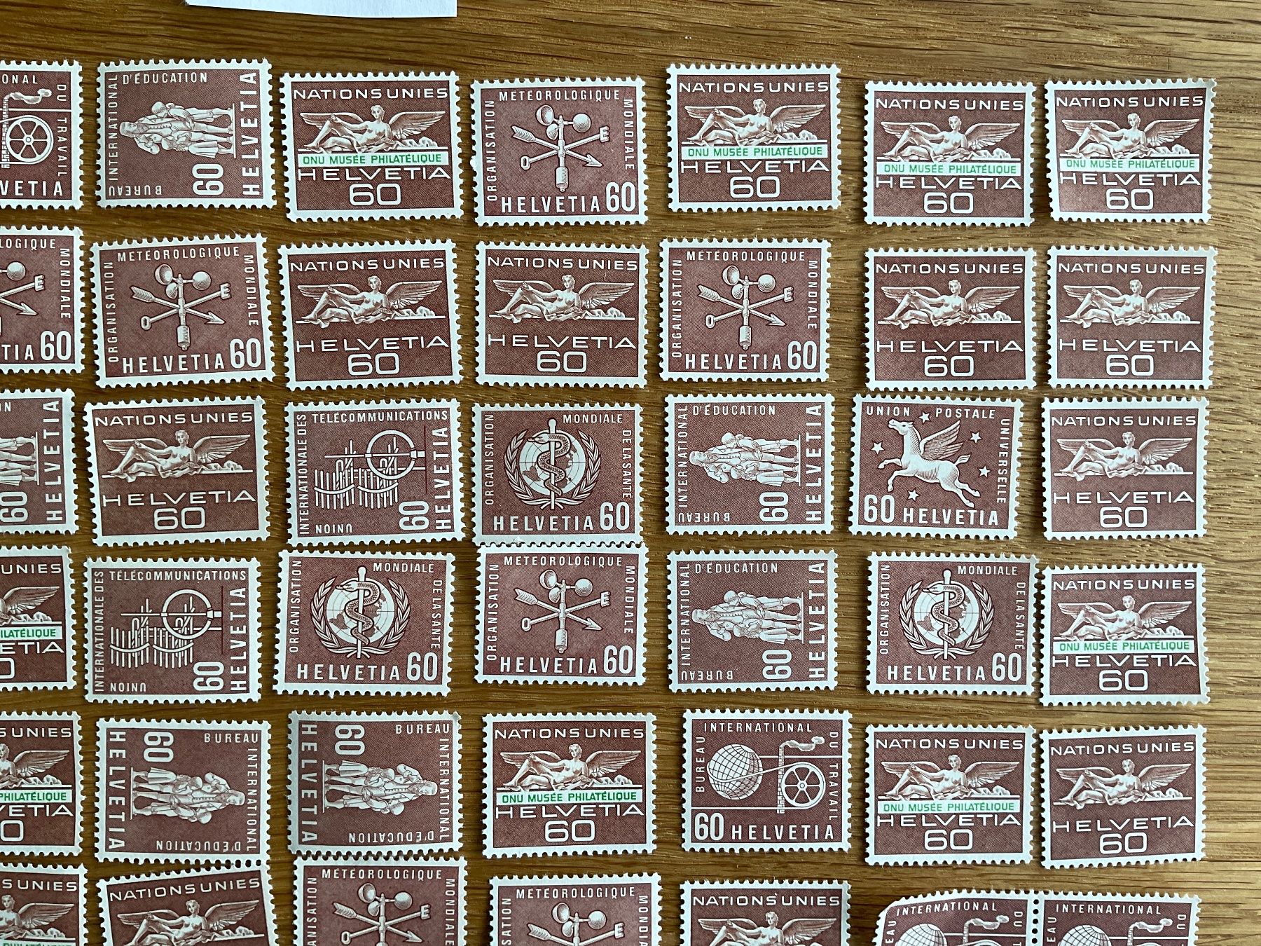 Tutti i francobolli: 60Fr Ämter Frankaturware ungestempelt postfrisch Sammlung – Nuovo (secondo la descrizione) da Wil SG venduto da Chefsugus 2