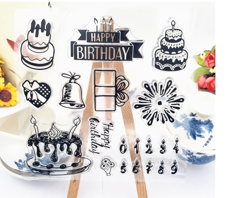 Neues Set Motivstempel Geburtstag, Happy Birthday Kaufen auf Ricardo