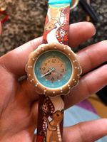 Kinderuhr mit Rehdruck, Marke: Flik Flak (Swatch)