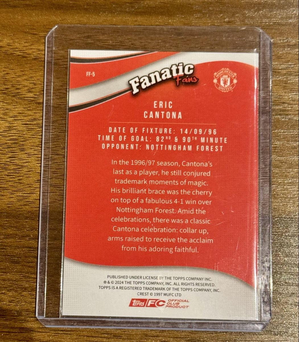 Topps Sammelbilder & Trading cards: Eric Cantona – Neu (gemäss Beschreibung) aus SAXON von Mic_9 1