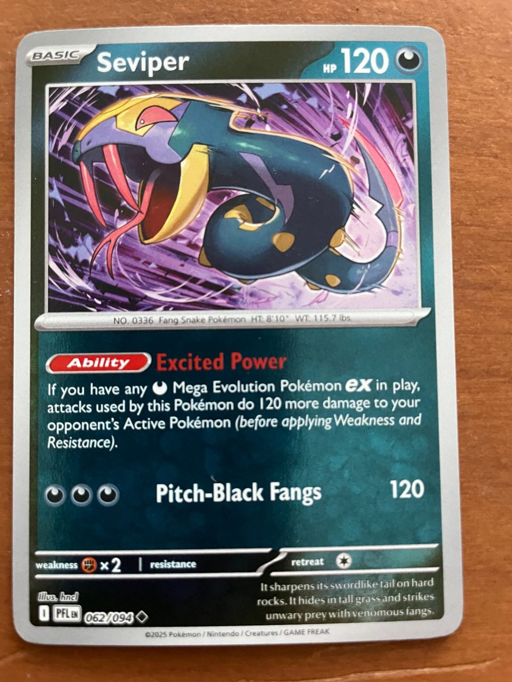 Pokémon Sammelbilder & Trading cards: Pokemon Seviper Reverse (Versand gratis) – Neu (gemäss Beschreibung) aus Chur von Angerson